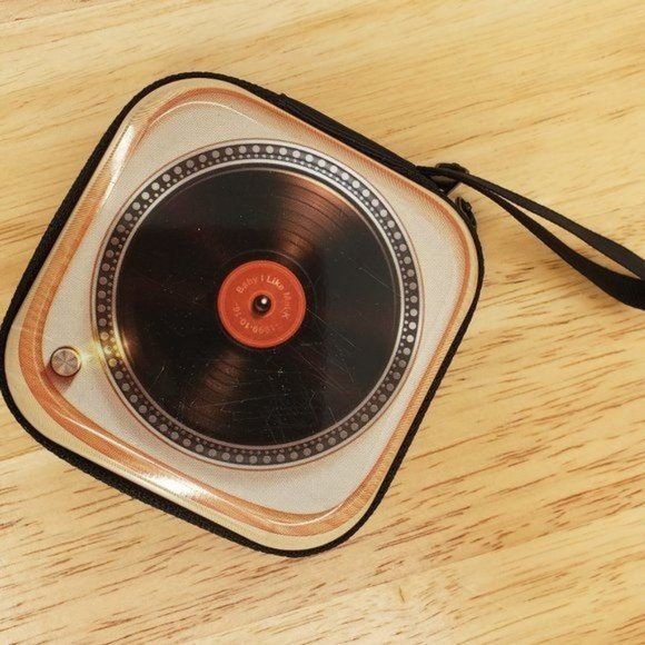 Unbranded Handbags - Retro Record Player Earbud Earphone Case Coin Purse NWT